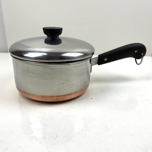 Revere Ware Pre 1968 2 Quart Copper Clad Sauce Pan